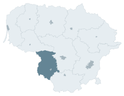 Location of Marijampolė County
