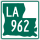 Louisiana Highway 962 marker