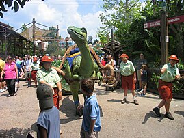 Lucky the Dinosaur in Disney's Animal Kingdom in 2005