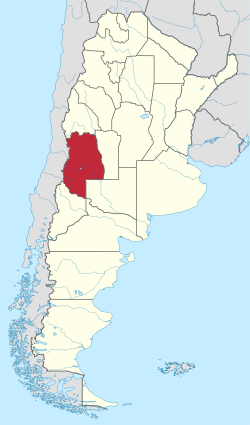 门多萨省在阿根廷的位置