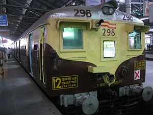 A Jessop-built 1.5 kV DC EMU train built in the 1950s. It was one of the first EMU of Mumbai suburban railway. This design was nicknamed the Lovemate, and was discontinued in 2016.