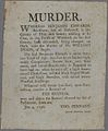 殺人事件に関するポスター（1796年）