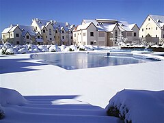 Des chalets à Ifrane dans le Moyen Atlas.