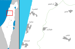 موقع الهجوم على خريطة Israel