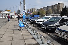 Станція велопрокату Nextbike на вул. Княгині Ольги у Львові