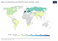 Image 30Share of electricity production from nuclear, 2022 (from Nuclear power)