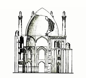 Cupola del mausoleo di Oljeitu a Soltaniyeh