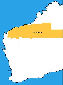 The Pilbara region according to the Regional Development Commissions Act 1993