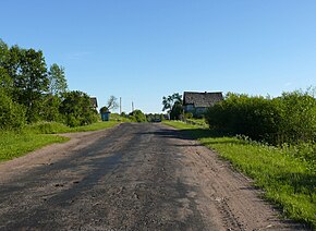 Въезд в деревню с северной стороны