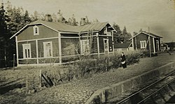 Porlammin rautatieasema 1900-luvun alkupuolella