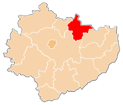 Location within the voivodeship