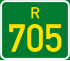 Regional route R705 shield