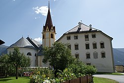 Anras Castle with St Stephen's Church