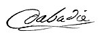 Signature de Jean Melchior Dabadie de Bernet