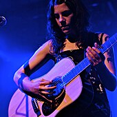 Color photograph of Terra Naomi performing live in 2007