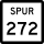State Highway Spur 272 marker