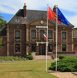 The town hall in Tourville-la-Rivière