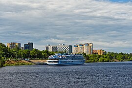 Water transport in Volga
