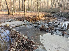 Crossings of Woodlark Drive tributary