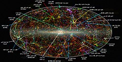 Map of galaxy superclusters and filaments