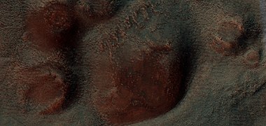 Close view of cones, as seen by HiRISE under HiWish program