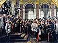 Proclamation de l'empire allemand dans la galerie des Glaces 1877