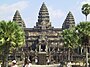 The main entrance to the temple proper, seen from the eastern end of the Naga causeway