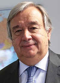 António Guterres, l'actuel secrétaire général des Nations unies.