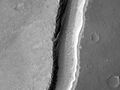 Arnus Vallis layers, as seen by HiRISE.