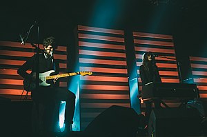 Beach House performing live in 2012