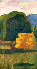 Émile Bernard, L'Albero giallo, 1888, olio su tela