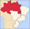 Mapa da Região Norte do Brasil