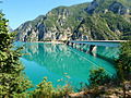 Lake Piva bridge