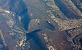 The Tuscarora Formation forms a clear anticline in Wills Mountain at Cumberland Narrows, Maryland