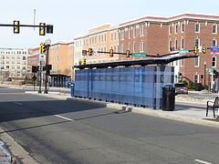 Custis Metroway station in 2016