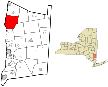 Location of Rhinebeck, New York