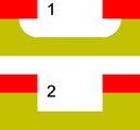 Richtungsabhängigkeit: Ein perfekt isotropisches Ätzverfahren ist ungerichtet und hinterlässt abgerundete Seitenwände (1). Ein perfekt anisotropisches Ätzverfahren führt zu vertikalen Seitenwänden (2).