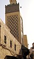 The eastern facade of the minaret, seen from the street