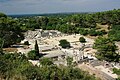 Vista dall'alto della città di Glanum.