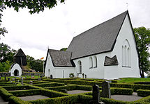 A igreja de Härkerberga.