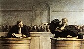 Honoré Daumier, Une cause célèbre, ca.1862