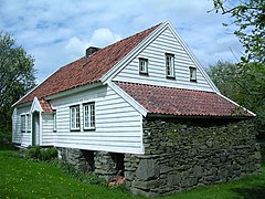 The childhood home of poet Arne Garborg is a typical traditional house in Jæren