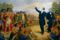 Image 22Joseph Smith preaching to the Sac and Fox Indians who visited Nauvoo on August 12, 1841 (from Mormons)