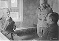 Kirpichnikov conversing with Oesch, with Lt. Georg Baronin as an interpreter