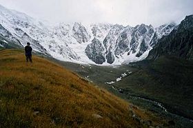 Vue du glacier en 2001.