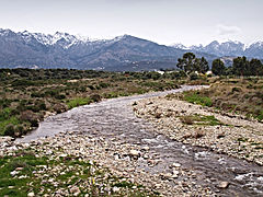 U Fiume Seccu en amont du pont de la T 30.