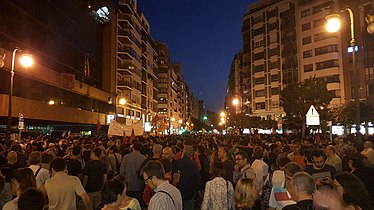 Demonstration in València