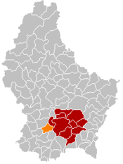 Localização de Bertrange em Luxemburgo