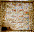 Paintings of Nekhbet on the ceiling of the mortuary temple of Ramesses III at Medinet Habu