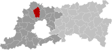 Location of Meise in Flemish Brabant